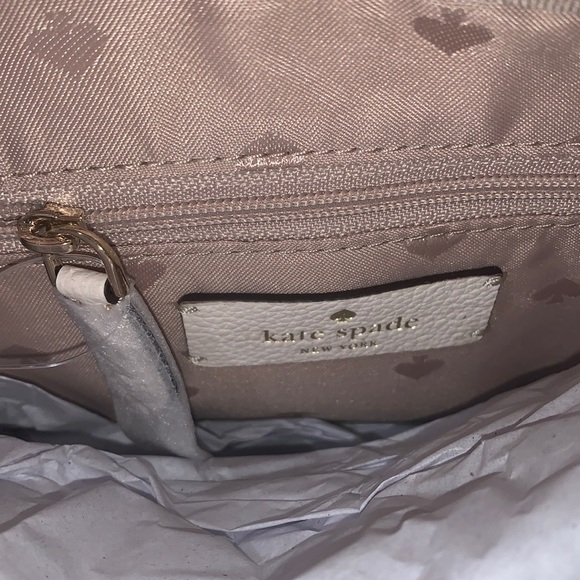 kate spade Bags Kate Spade Rosie Pebbled Leather Flap Camera Bag Crossbody Bag Parchment